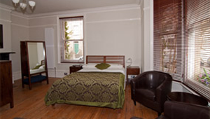 A spacious bedroom